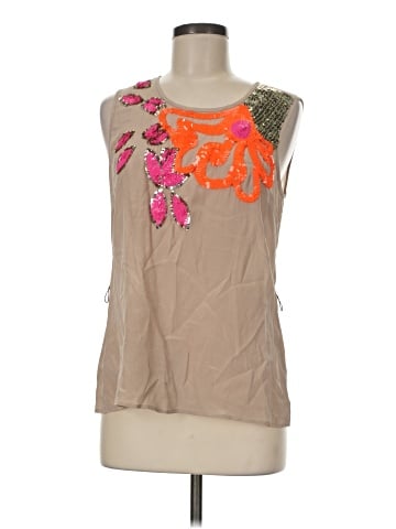 Trina Turk Sleeveless Silk Top (view 1)