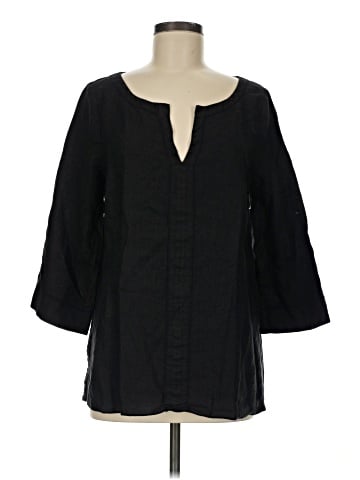 Three Dots 3/4 Sleeve Blouse (view 1)