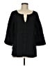 Three Dots Black 3/4 Sleeve Blouse Size M - photo 1