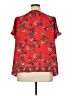Max Studio Red Short Sleeve T-Shirt Size 1X - photo 2