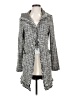 Laundry by Shelli Segal Houndstooth Gray Coat Size S - photo 1