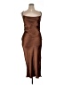 ASOS Design 100% Polyester Brown Cocktail Dress Size 14 - photo 1