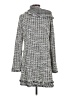 Laundry by Shelli Segal Houndstooth Gray Coat Size S - photo 2