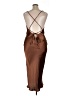 ASOS Design 100% Polyester Brown Cocktail Dress Size 14 - photo 2