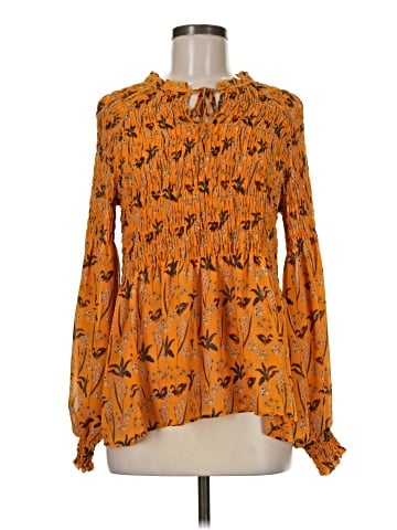 Rose + Olive Long Sleeve Blouse (view 1)