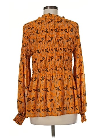 Rose + Olive Long Sleeve Blouse (view 2)