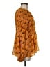 Rose + Olive 100% Polyester Orange Long Sleeve Blouse Size M - photo 4