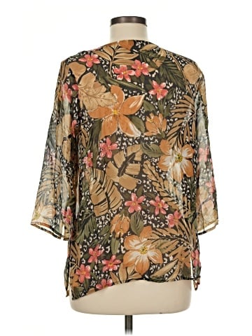 Laura Ashley 3/4 Sleeve Silk Top (view 2)