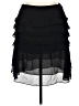 JS Collections Solid Black Casual Skirt Size 14 - photo 1
