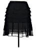 JS Collections Solid Black Casual Skirt Size 14 - photo 2