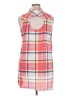 New York Laundry 100% Polyester Plaid Pink Sleeveless Blouse Size 1X - photo 2