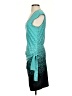 Max Edition Print Teal Casual Dress Size S - photo 5