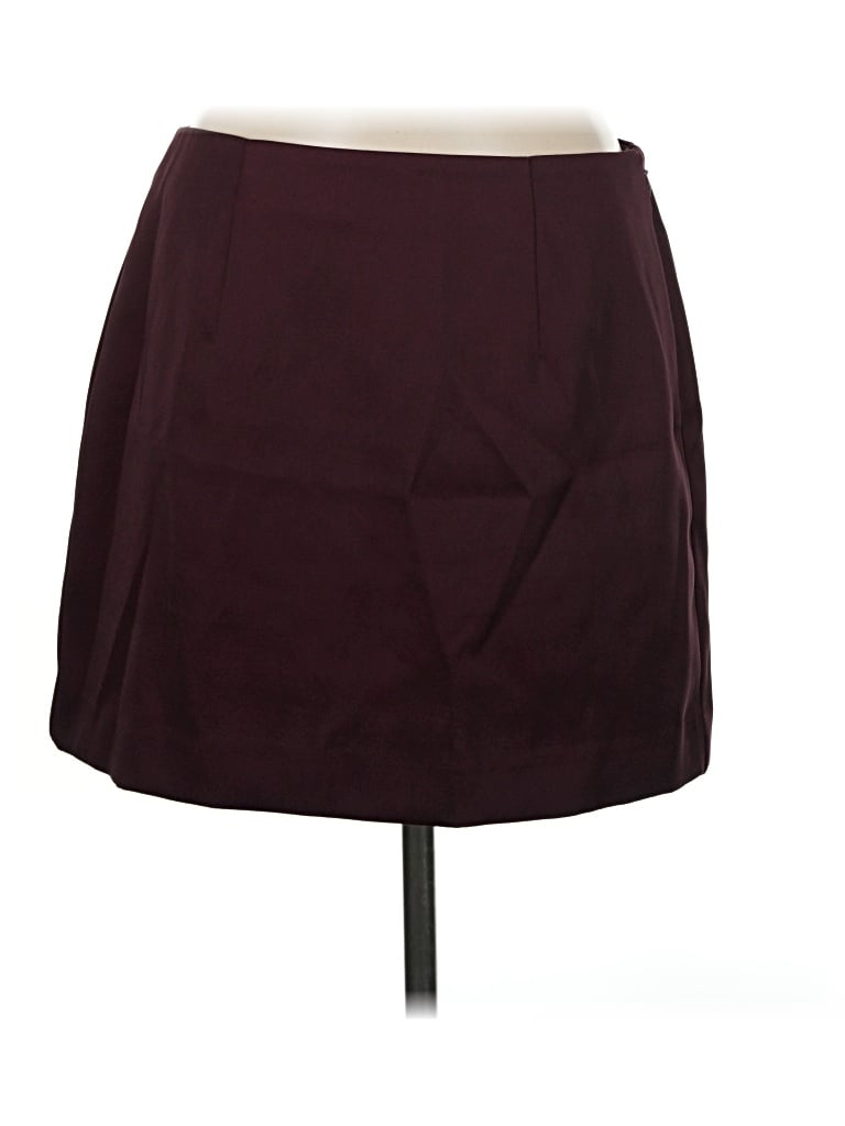 A New Day Casual Skirt In Burgundy