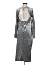 Future Collective Metallic Silver Gray Cocktail Dress Size S - photo 2