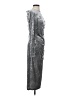 Future Collective Metallic Silver Gray Cocktail Dress Size S - photo 4