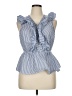 Cupio Blue Sleeveless Blouse Size XL - photo 1