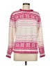 Croft & Barrow 100% Acrylic Print Pink Pullover Sweater Size M - photo 1