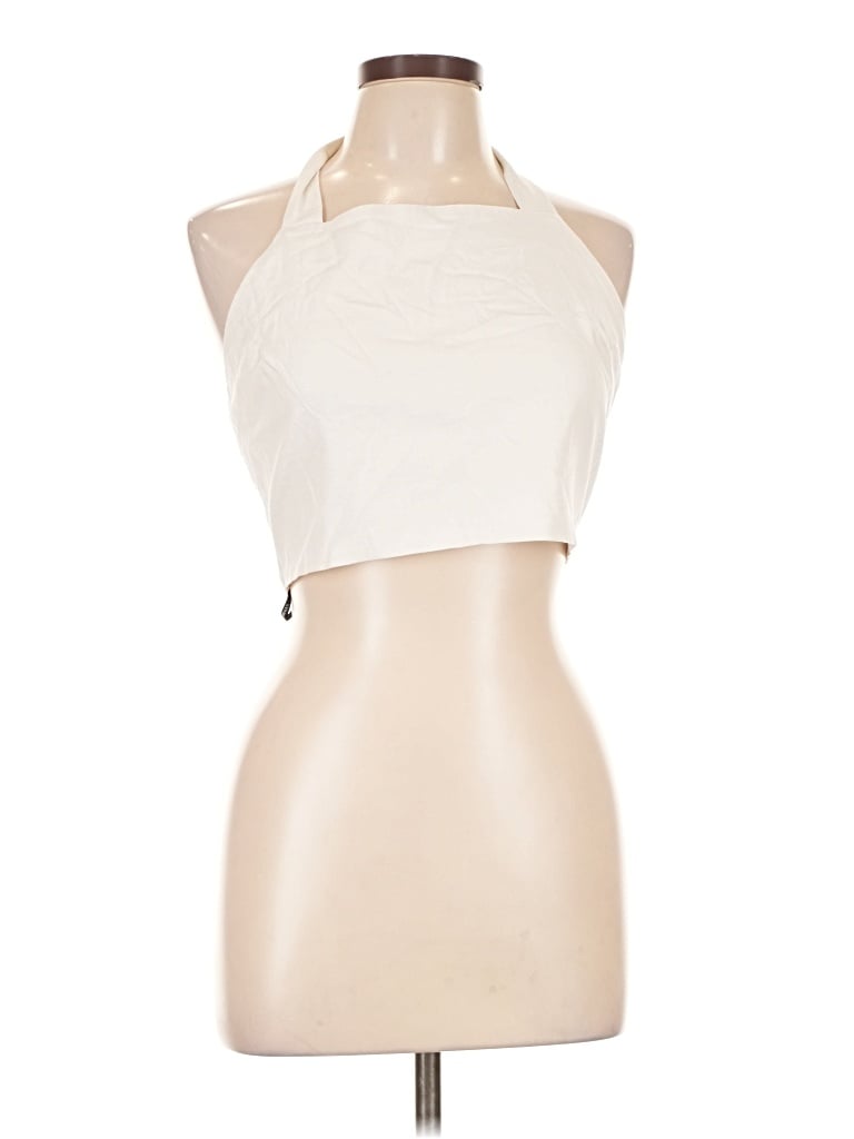 Pre-owned Forever 21 Tank Top Ivory Halter Neckline Tops