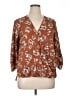 Weston 100% Polyester Brown 3/4 Sleeve Blouse Size XL - photo 1