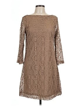 sharagano dress lace Sharagano Dress Womens 4 Lace Overlay Floral Sleeveless