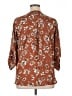 Weston 100% Polyester Brown 3/4 Sleeve Blouse Size XL - photo 2