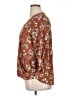 Weston 100% Polyester Brown 3/4 Sleeve Blouse Size XL - photo 5