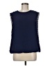 Charming Charlie 100% Polyester Blue Sleeveless Blouse Size M - photo 1