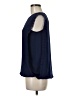 Charming Charlie 100% Polyester Blue Sleeveless Blouse Size M - photo 5