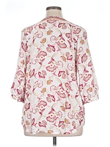 Christopher & Banks 3/4 Sleeve Blouse (view 2)