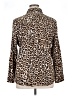 Chico's Animal Print Brown Long Sleeve Blouse Size XL (3) - photo 2