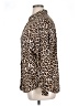 Chico's Animal Print Brown Long Sleeve Blouse Size XL (3) - photo 5