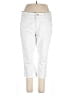 St. John's Bay 100% Cotton Solid White Casual Pants Size 16 - photo 1