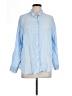 Blank NYC Blue Long Sleeve Button-Down Shirt Size L - photo 1