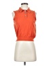 DemyLee 100% Cotton Orange Sleeveless Blouse Size XS - photo 1