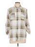 New York Laundry Plaid Ivory 3/4 Sleeve Blouse Size L - photo 1