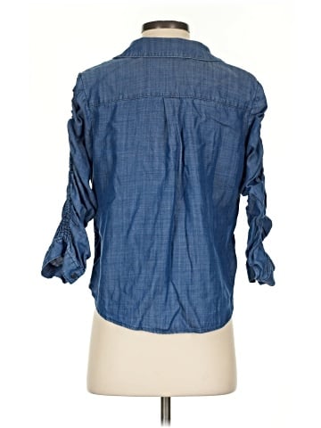 White House Black Market 3/4 Sleeve Button-Down Shirt (view 2)