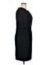 Studio One Solid Black Casual Dress Size 16 - photo 4