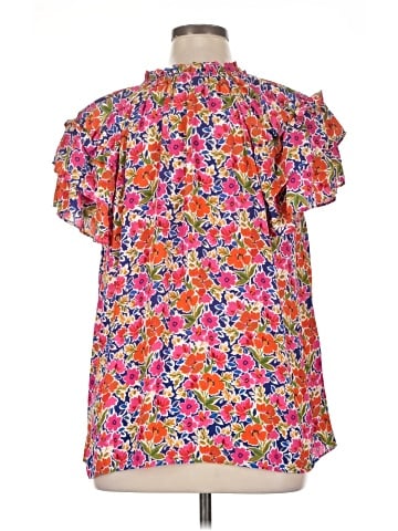 Rose + Olive Short Sleeve Blouse (view 2)