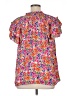 Rose + Olive 100% Polyester Pink Short Sleeve Blouse Size 1X - photo 2