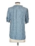 DR2 100% Rayon Blue Short Sleeve Blouse Size S - photo 2
