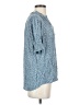 DR2 100% Rayon Blue Short Sleeve Blouse Size S - photo 4