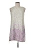 Parker 100% Polyester Tweed Silver Cocktail Dress Size M - photo 1