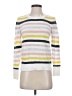 Ann Taylor LOFT Stripes White Turtleneck Sweater Size S (petite) - photo 1