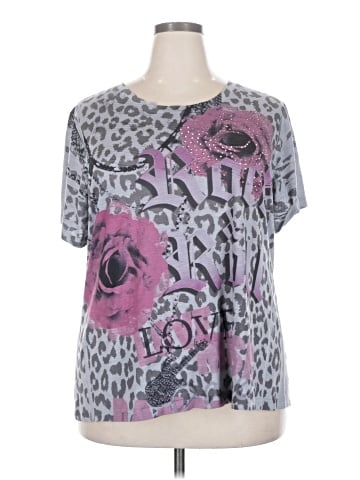 Lane Bryant Outlet Short Sleeve Top (view 1)