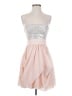 Aqua 100% Polyester Silver Cocktail Dress Size 0 - photo 1