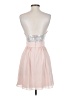 Aqua 100% Polyester Silver Cocktail Dress Size 0 - photo 2