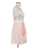Aqua 100% Polyester Silver Cocktail Dress Size 0 - photo 4