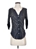 Tiny 100% Viscose Rayon Blue 3/4 Sleeve Blouse Size XS - photo 1