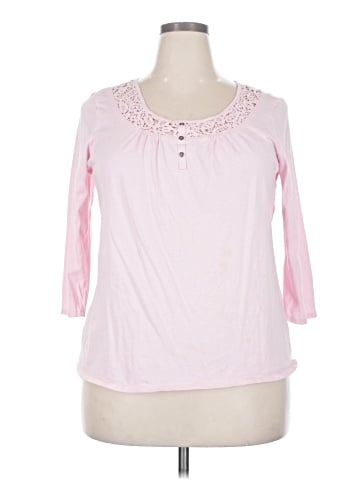 Basic Editions 3/4 Sleeve Top (view 1)