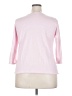 Basic Editions 100% Cotton Pink 3/4 Sleeve Top Size XXL - photo 2